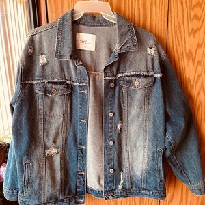 Distressed Denim Jacket